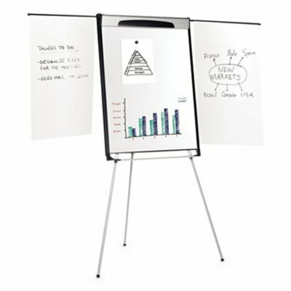 Mastervisi Tripod Extension Bar Magnetic Dry-Erase Easel, 39in To 72in High, Black/silver EA23066720